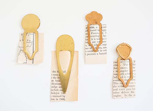 Vintage Brass Bookmarks - 21st Anniversary Gifts