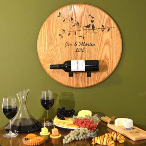 Wine Bottle Display - 21st Anniversary Gifts