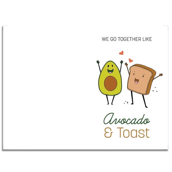 Adorable Valentine's Day "We Go Together Like" Card