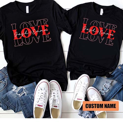 Matching Shirts - Adult Valentine’s Day Party Ideas