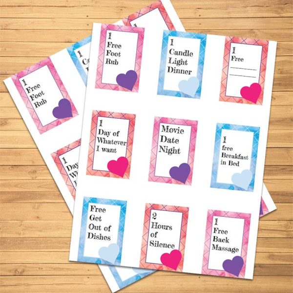 Valentine's Day Coupon Sheet - Main Photo Two