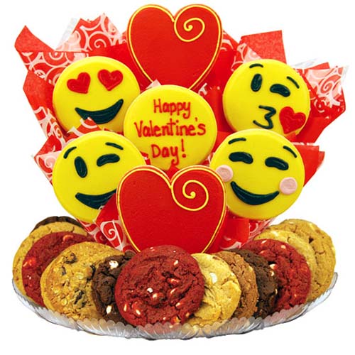 Emoji Valentine’s Day Cookies