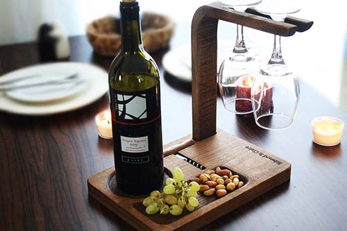 Wine Stand for Two - Valentine’s Day Gifts