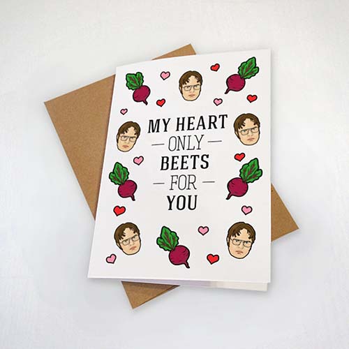 Valentine's Day Cards - My Heart Only Beets for You