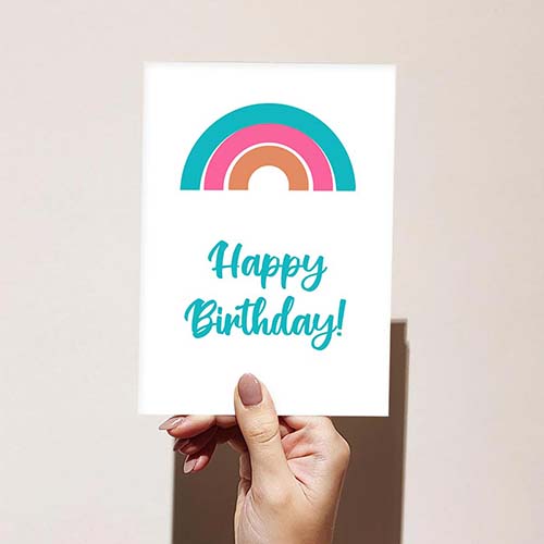 Birthday Wishes & Cards - Rainbow Card