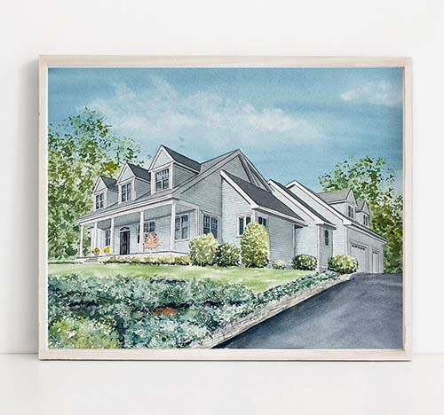 Beautiful House Portraits - 70th Birthday Gifts