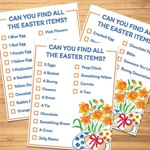 Can You Find All the Easter Items? - Main Image