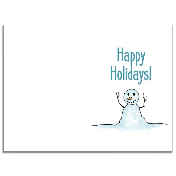 Printable Snowman Christmas Card