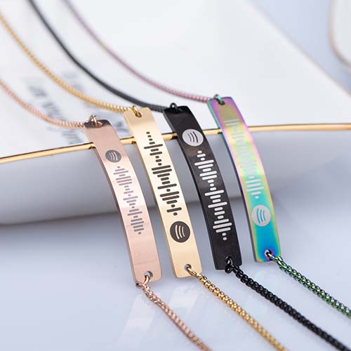 Engraved Spotify Bracelet - Gifts for Friends