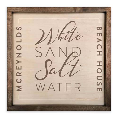 Personalized Beach House Sign