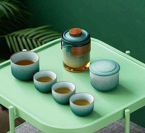 Portable Ceramic Tea Set - Gifts for Friends