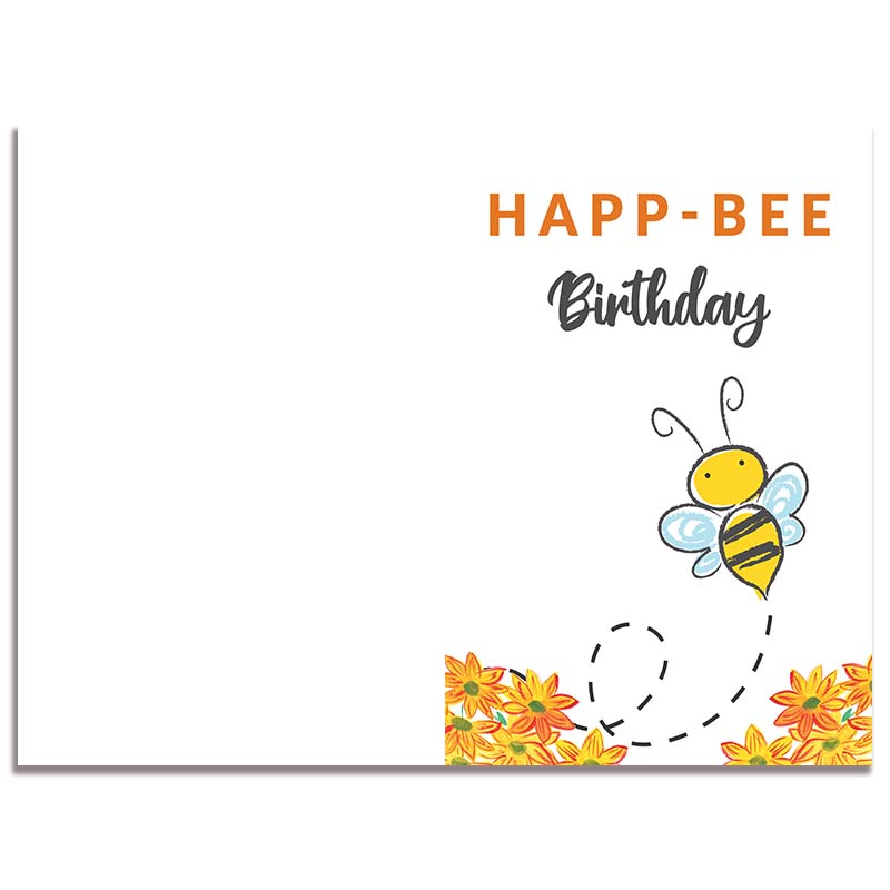 Happ-Bee Birthday - Printable Birthday Card » All Gifts Considered