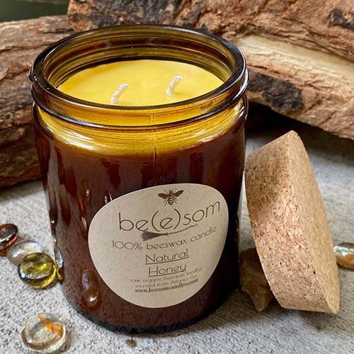 Organic Beeswax Candle - Hostess Gift
