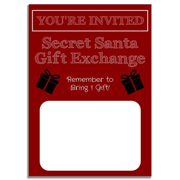 Printable Secret Santa Gift Exchange Card
