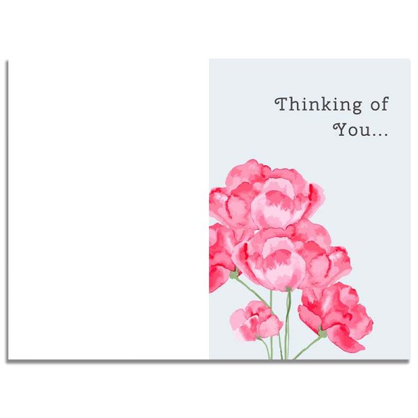 Printable Floral Sympathy Card