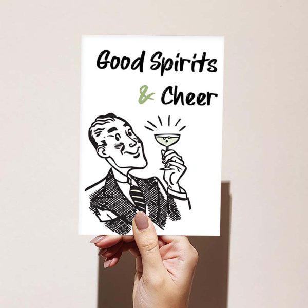 Good Spirits & Cheer - Printable 21st Birthday Cards