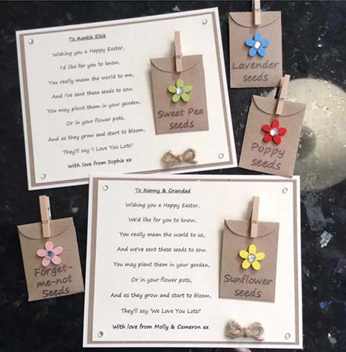 Personalized Easter Poem & Seeds - Family Easter Gifts
