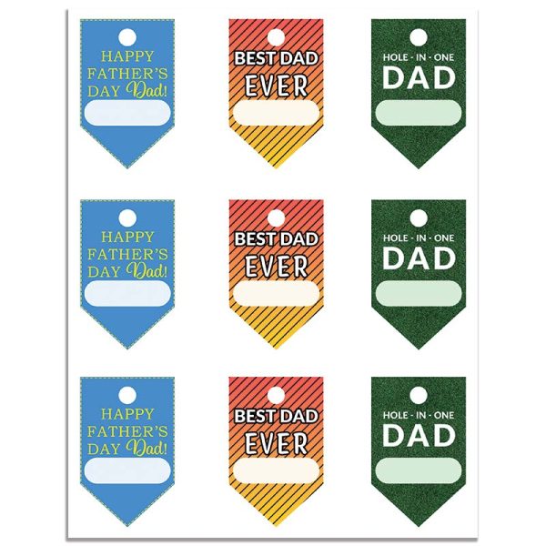 Printable Sheet - Father's Day Gift Tags