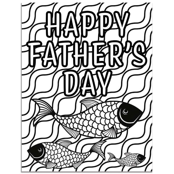 Third Father's Day Coloring Page