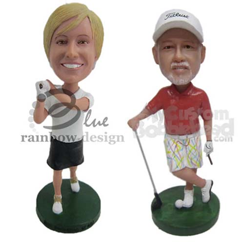 Custom Golfer Bobbleheads - Hole in One Gifts