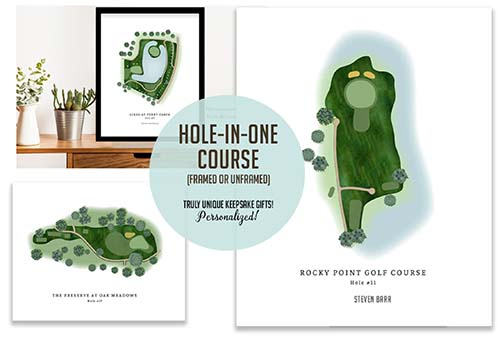 Golf Course Wall Art - Hole in One Gifts