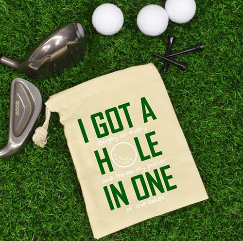 Funny Hole in One Accessories Bag