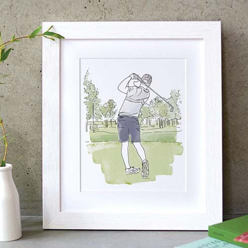 Custom Golfer Portrait