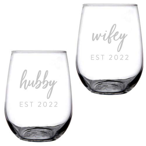 Wine Glass Wedding Gift