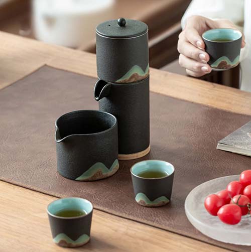 Portable Ceramic Tea Set