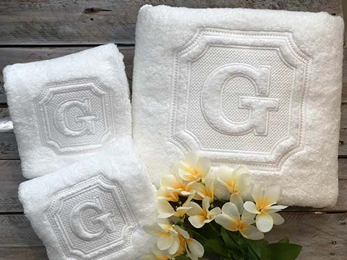 Beautifully Monogrammed Towels