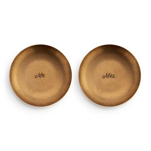 Mr & Mrs Ring Dishes - Wedding Gifts for No Registry