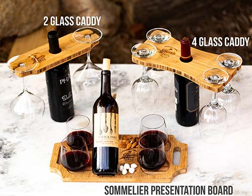 Wine Glass Caddy - Wedding Gifts for No Registry