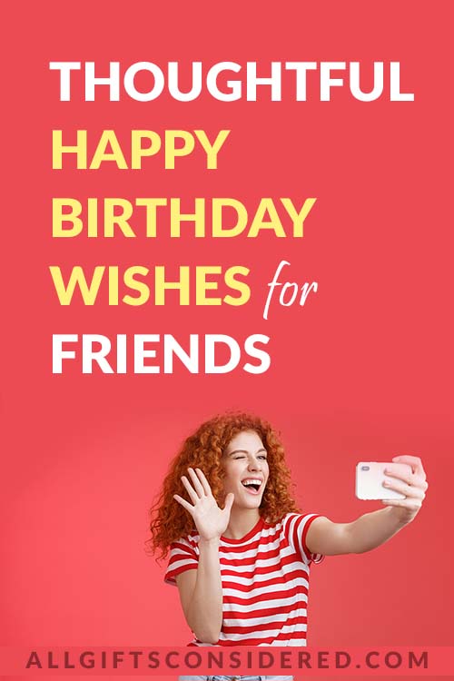 Happy Birthday Wishes for Friends - Pin It Image