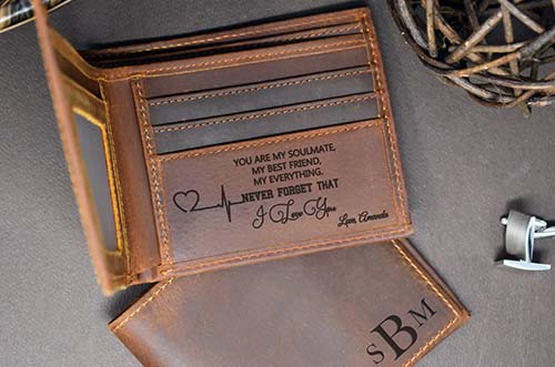 Personalized Leather Wallet