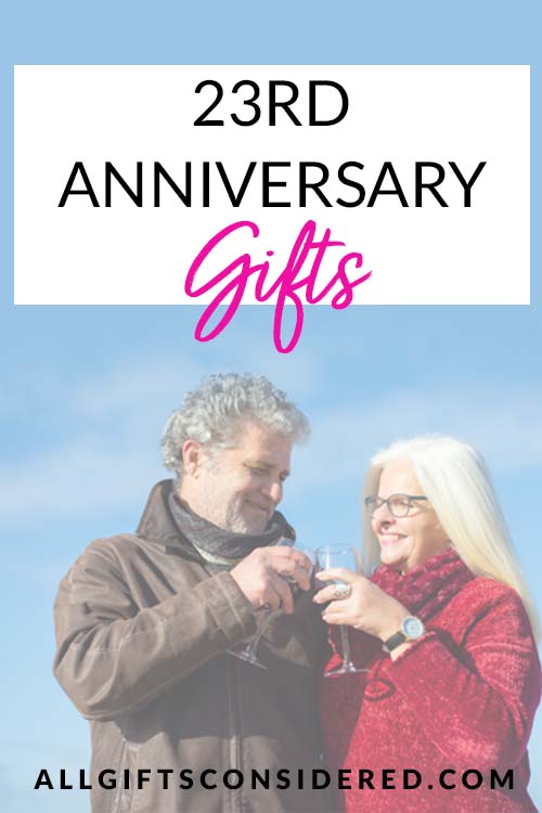 23rd Anniversary Gifts - Pin It Image