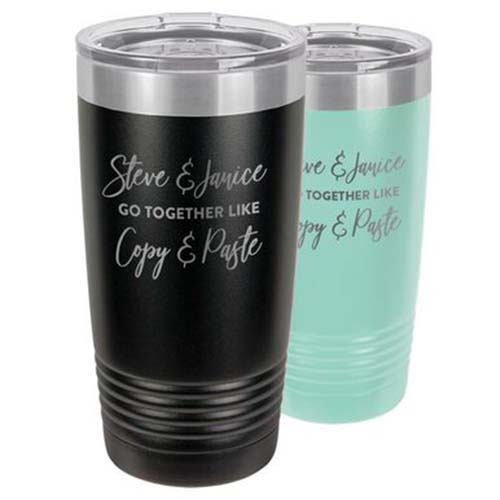 We Go Together Tumblers - 23rd Anniversary Gifts