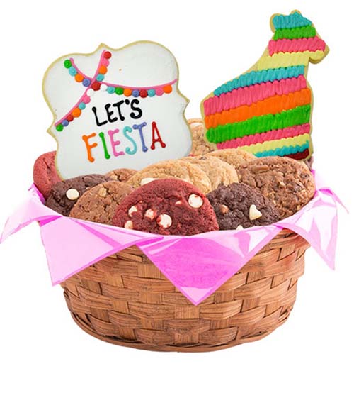 Let's Fiesta Cookie Basket - Cinco de Mayo Gifts