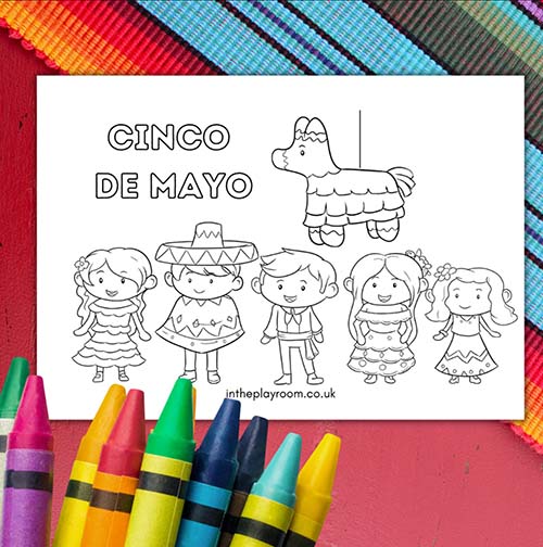 Printable Cinco de Mayo Coloring Pages - Cinco de Mayo Party Ideas