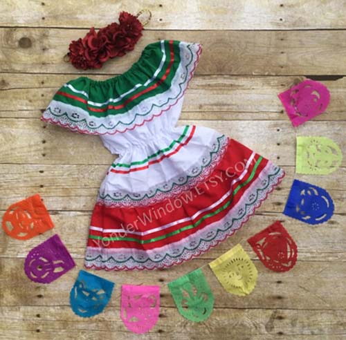 Mexican Baby Dress - Cinco de Mayo Party Ideas