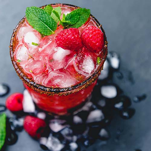 Raspberry Citrus Mezcal Cocktail - Cinco de Mayo Party Ideas
