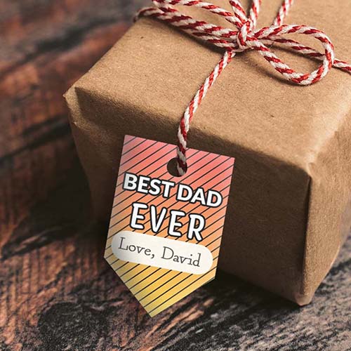 Best Dad Ever - Father's Day Tag
