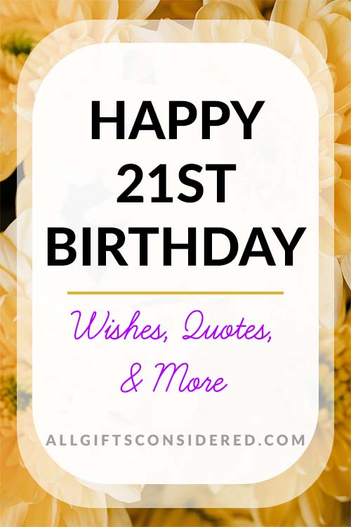 21st Birthday Wishes - Feat Image