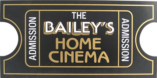 Custom Home Cinema Ticket Plaque