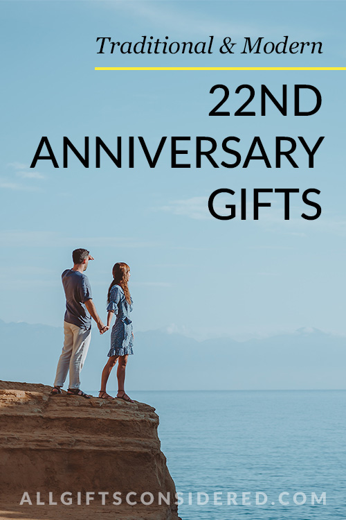 22nd Anniversary Gifts - Pin It Image