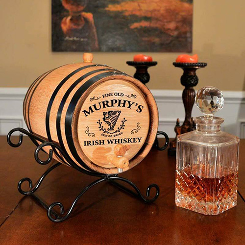 24th Anniversary Gifts: Personalized Whiskey Barrel