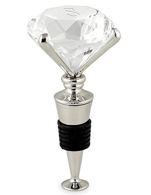 Personalized Diamond Wine Bottle Stopper