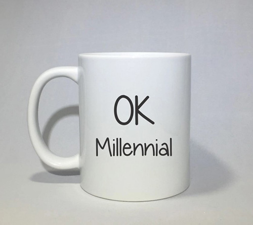 Gag Gifts: Okay Millennial Mug