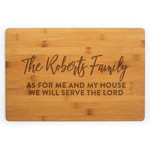 As for Me and My House Sign - Cutting Board