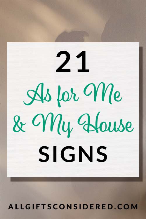 as for me and my house Signs - Feat Image