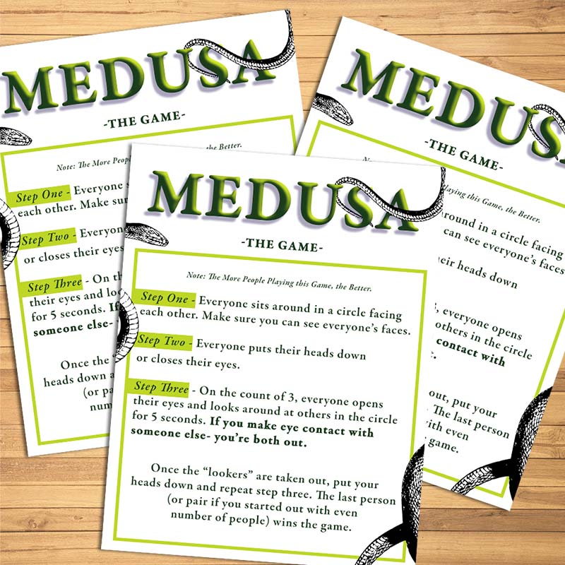 Party Game Instructions - Medusa